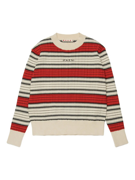  Marni Kids Pull à Rayures - Tons Neutres 