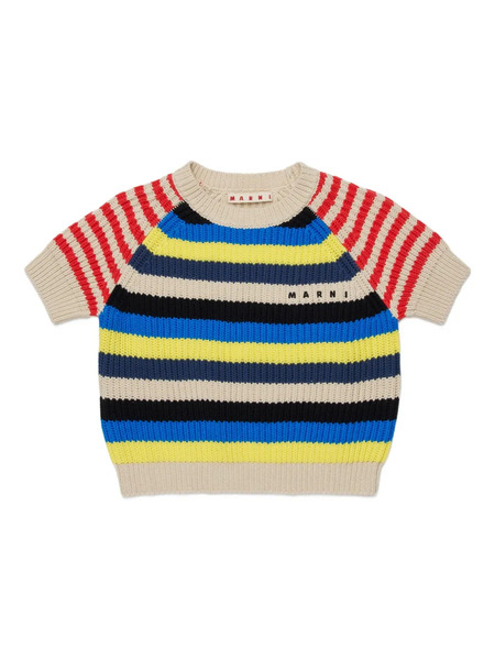  Marni Kids Pull à Rayures - Tons Neutres 