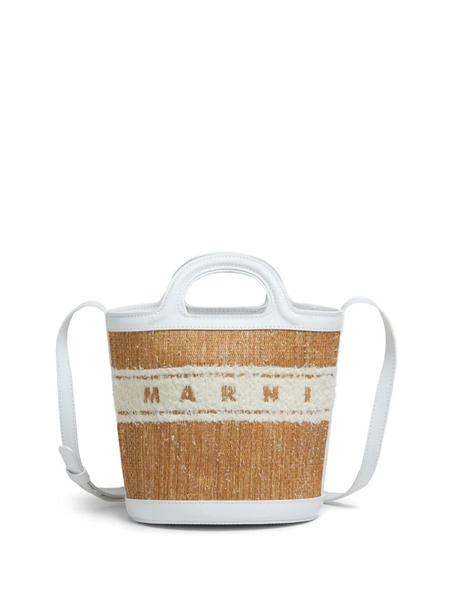  Marni Petit Sac Seau à Logo Tropicalia Brodé - Tons Neutres 