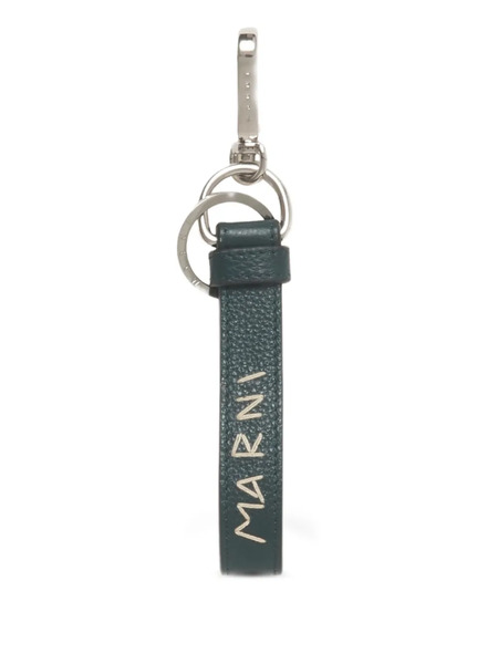  Marni Porte-clés Carabiner En Cuir - Vert 