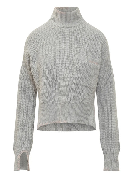  Marni Pull à Col Roulé - Gris 