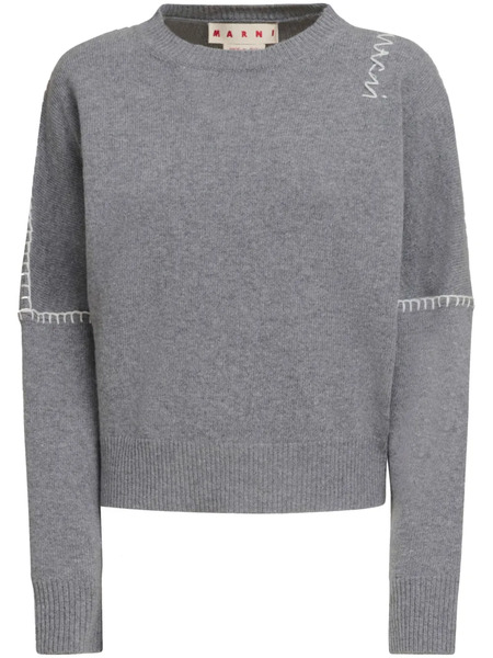  Marni Pull à Détails De Coutures - Gris 