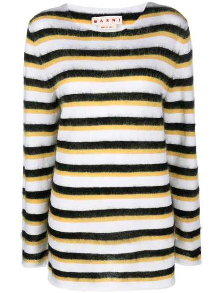  Marni Pull à Rayures - Blanc 