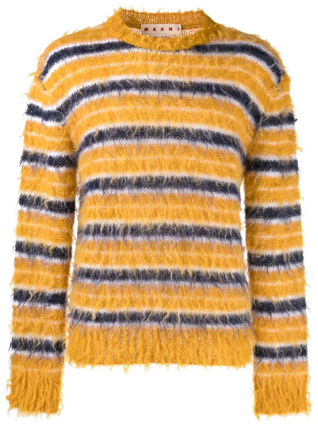  Marni Pull à Rayures - Jaune 