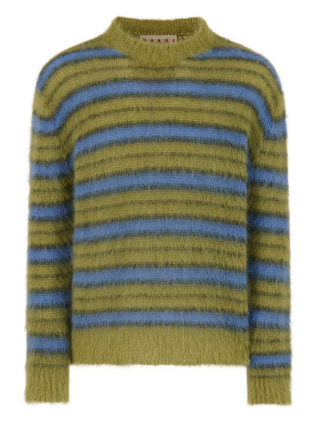  Marni Pull à Rayures - Vert 