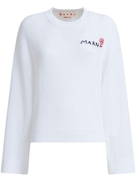  Marni Pull En Crochet - Blanc 