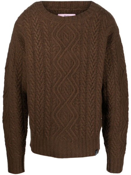  Martine Rose Pull En Maille Torsadée - Marron 