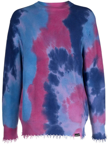  Mauna Kea Pull à Effet Usé - Bleu 