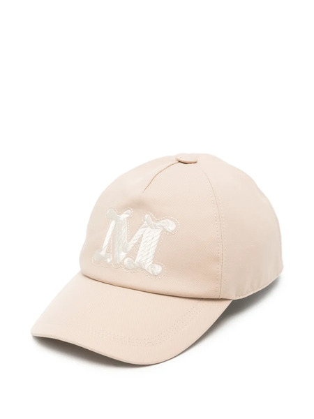 Max Mara Casquette à Logo Brodé - Tons Neutres 