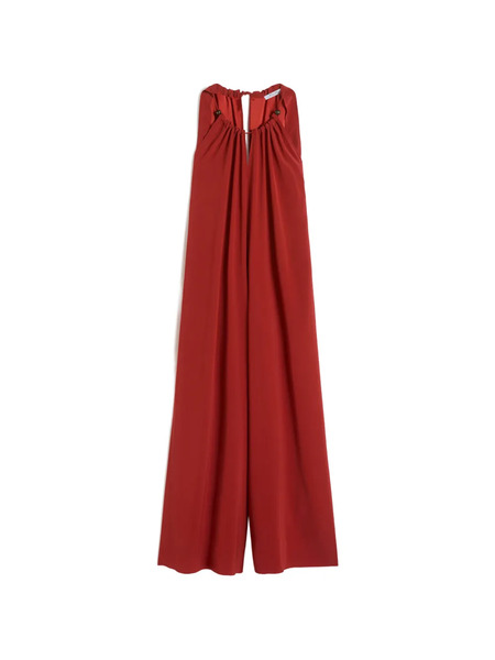  Max Mara Combinaison Flow Envers En Satin - Rouge 