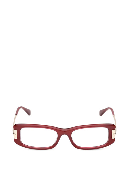  Max Mara Eyewear Lunettes De Vue à Monture Rectangulaire - Rouge 