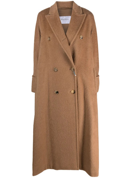  Max Mara Manteau Long à Boutonnière Croisée - Marron 