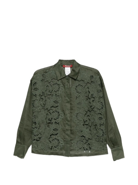  Max Mara Pantalon Ample Cali à Taille Ceinturée - Vert 
