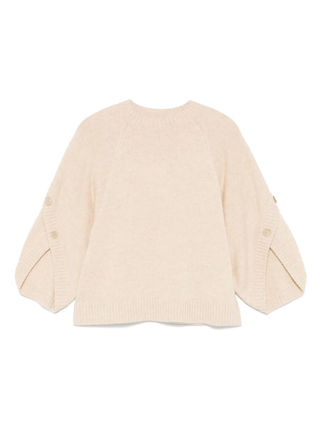  Max Mara Pull à Col Ras De Cou - Tons Neutres 
