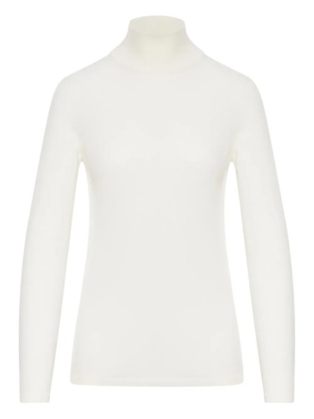  Max Mara Pull En Cachemire à Col Roulé - Blanc 