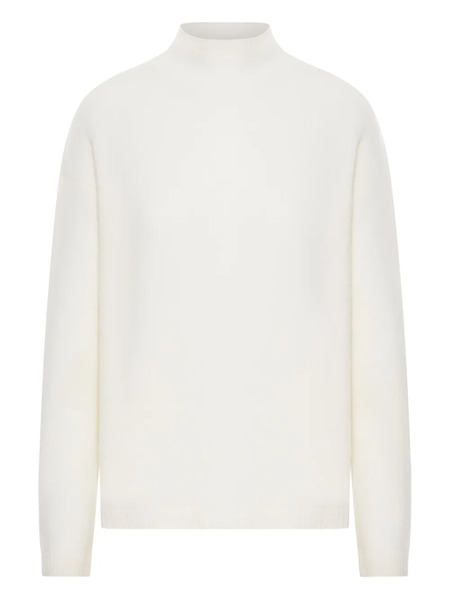  Max Mara Pull Orlaya à Col Roulé - Blanc 