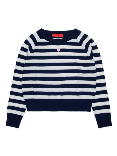  Max&co. Kids Pull à Rayures - Blanc 