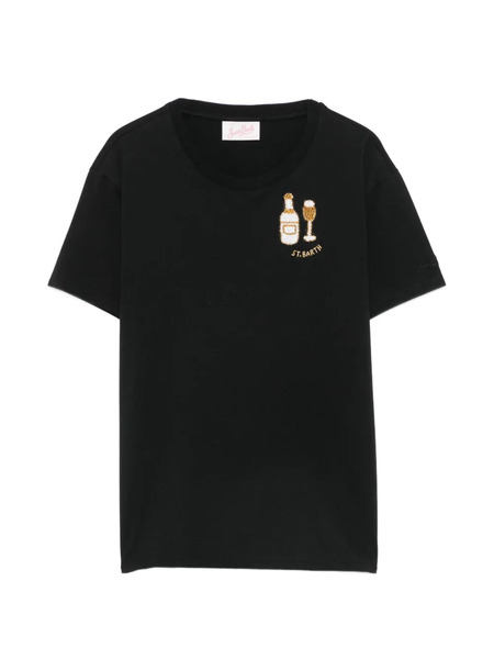  Mc2 Saint Barth Emilie Bead-embellished T-shirt - Noir 