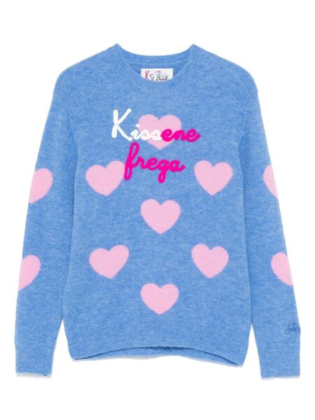  Mc2 Saint Barth Kids Pull Kiss Ene Frega - Bleu 