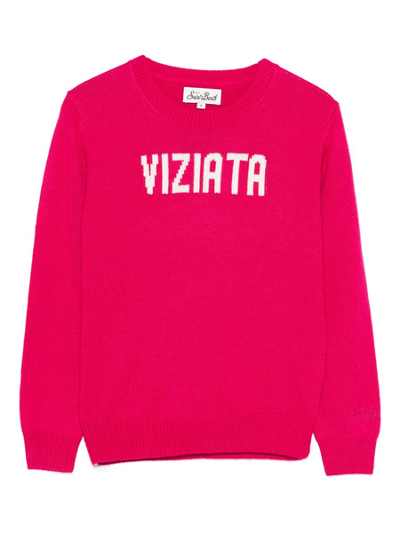  Mc2 Saint Barth Kids Pull Viziata - Rouge 