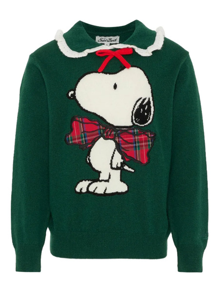  Mc2 Saint Barth Kids X Peanuts Pull à Patch Snoopy - Vert 