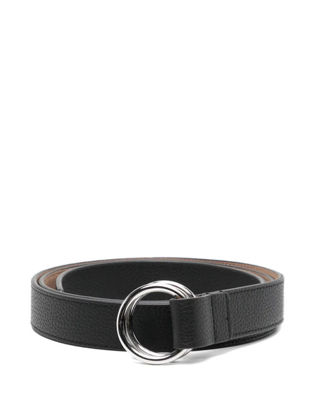  Michael Kors Ceinture En Cuir à Fini Grainé - Noir 