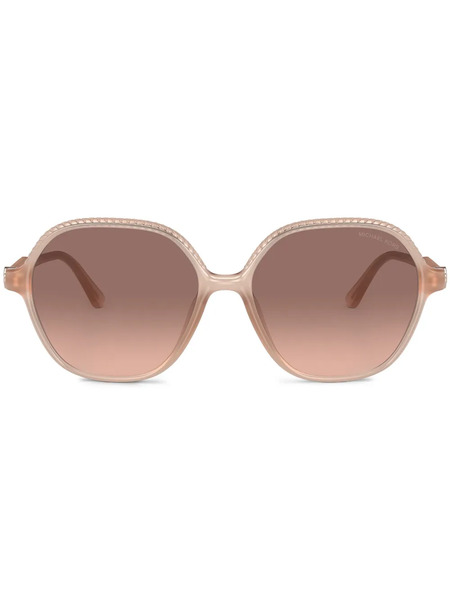  Michael Kors Lunettes De Soleil Bali à Monture Carrée - Rose 