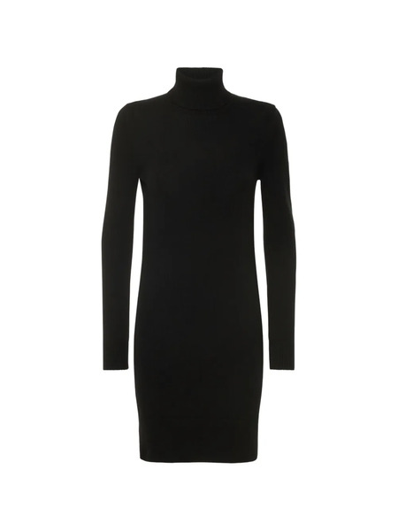  Michael Kors Robe Mi-longue En Cachemire à Col Montant - Noir 