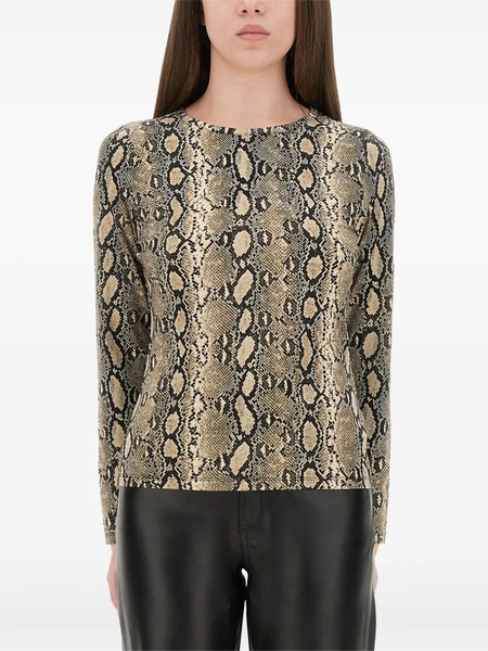  Michael Michael Kors Blouse à Imprimé Animalier - Tons Neutres 