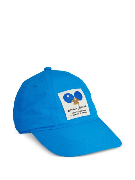 Mini Rodini Casquette à Patch Logo - Bleu 