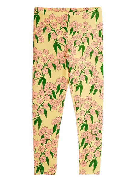  Mini Rodini Legging à Fleurs - Jaune 