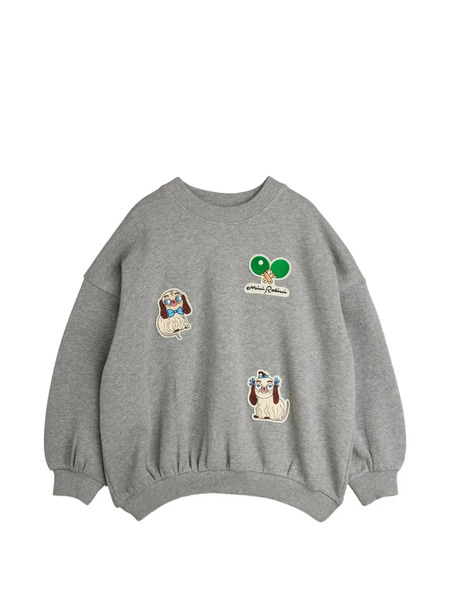  Mini Rodini Pull à écusson Graphique - Gris 