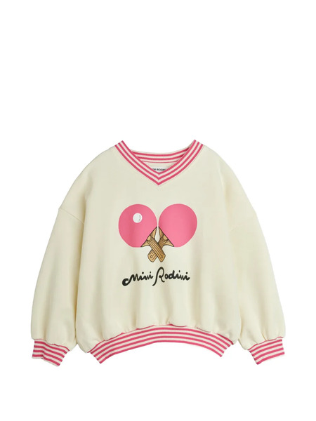  Mini Rodini Pull à Imprimé Graphique - Blanc 