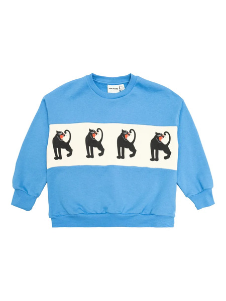  Mini Rodini Sweat à Rayures Panther - Bleu 