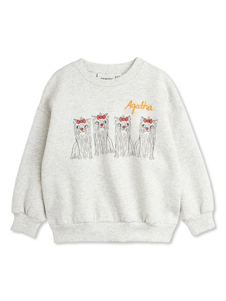  Mini Rodini Sweat Agatha Dogs - Gris 