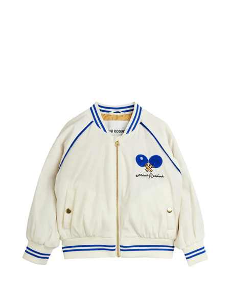  Mini Rodini Veste Bomber à Broderies - Blanc 
