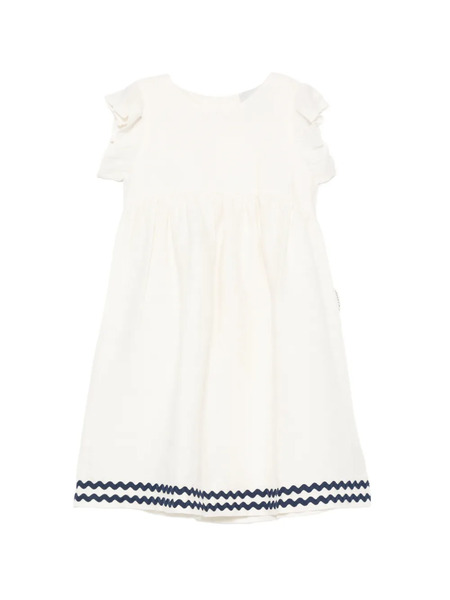  Mipounet Robe Isaline à Volants - Blanc 