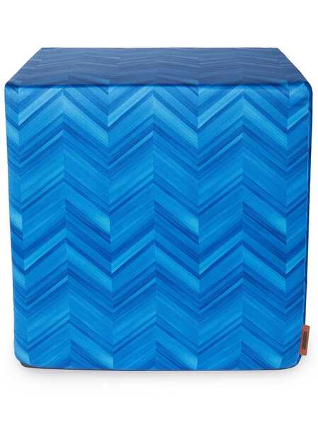  Missoni Home Pouffe Layers Inlay - Bleu 
