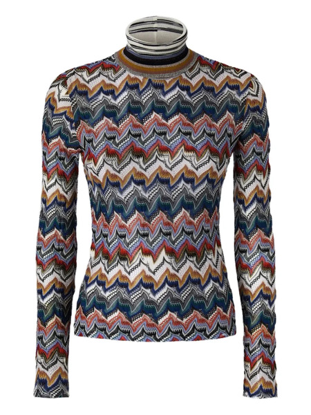  Missoni Pull à Col Roulé - Bleu 