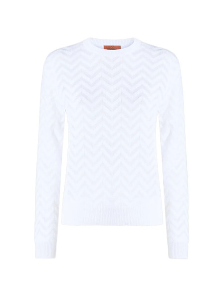  Missoni Pull à Motif De Chevrons - Blanc 
