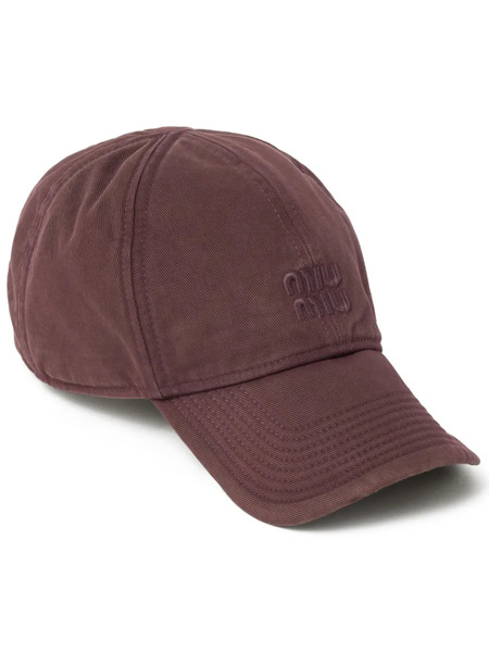  Miu Miu Casquette Drill - Rouge 