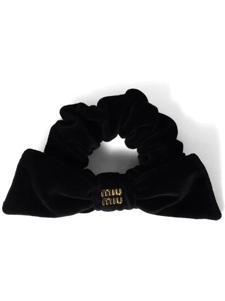  Miu Miu Chouchou En Velours - Noir 