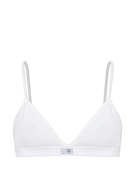  Mm6 Maison Margiela Soutien-gorge Triangle Label - Blanc 