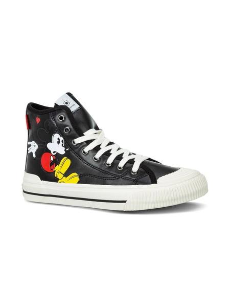  Moa Kids Baskets Montantes Mickey Mouse - Noir 