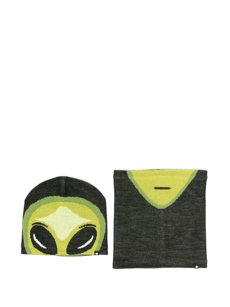  Molo Lot De Deux Bonnets Et Cache-cous - Vert 