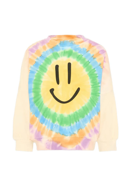  Molo Pull à Imprimé Smiley Tie Dye - Jaune 