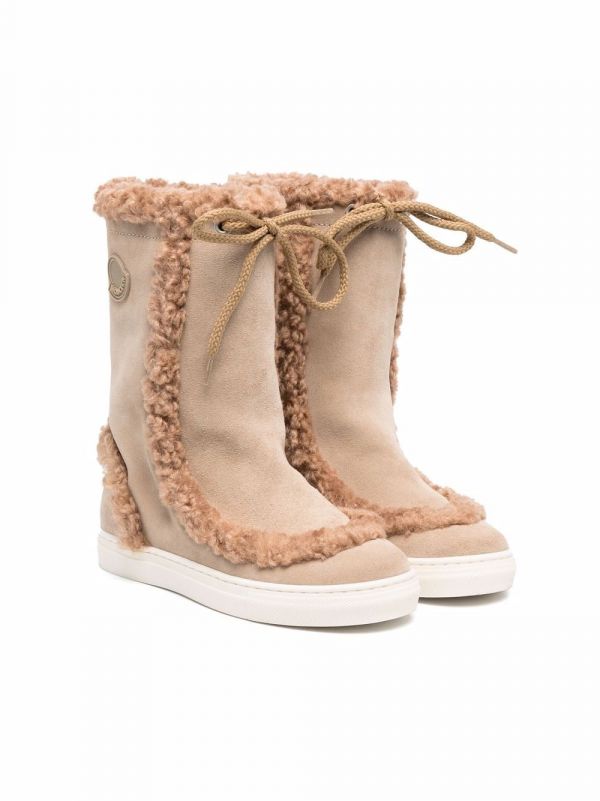  Moncler Enfant Bottines De Ski Petite Insolux - Marron 