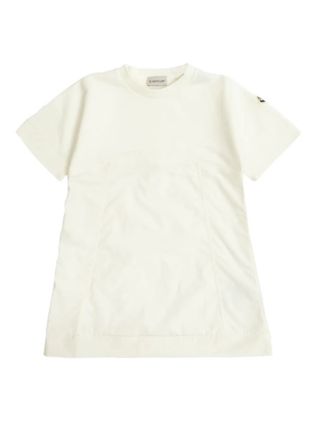  Moncler Enfant Robe En Coton - Blanc 