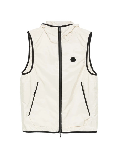  Moncler Gilet à Logo Imprimé - Tons Neutres 