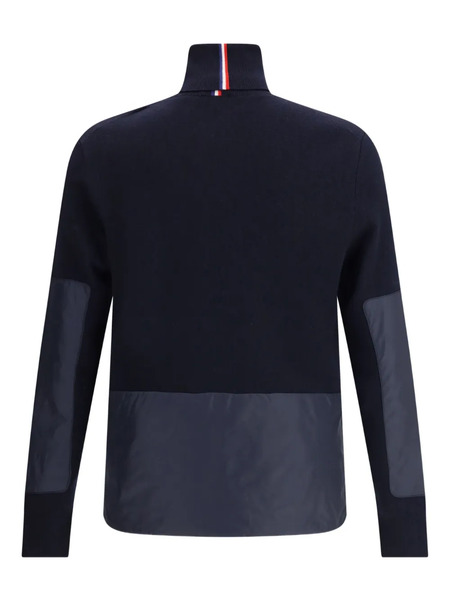  Moncler Grenoble Pull à Patch Logo - Bleu 